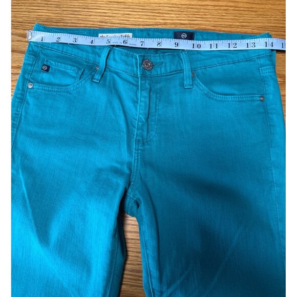 Adriano Goldschmied The Legging Ankle Super Skinny Jeans Turquoise Womens Sz 27 - Picture 9 of 10